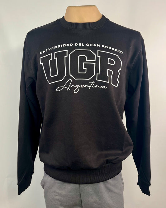 Buzo R sin capucha UNIV. ARG.- Negro