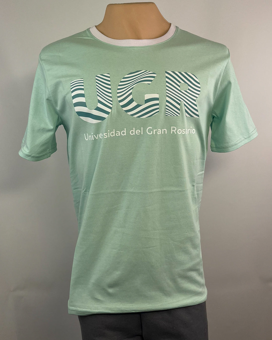 Remera UGR ONDAS - VERDE AGUA C/BLANCO