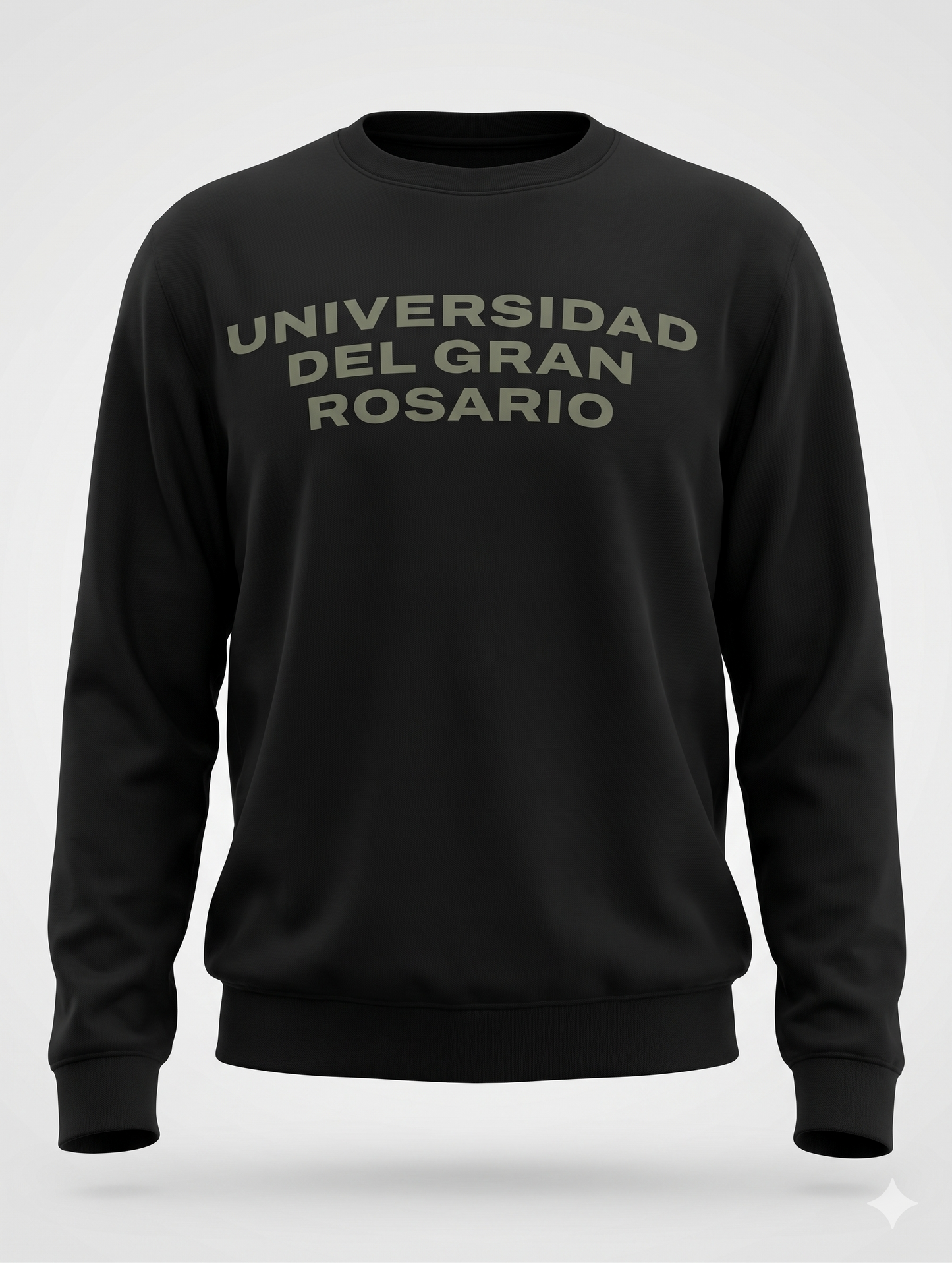 Buzo R sin capucha UNIV SANSERIF BOLD - Negro