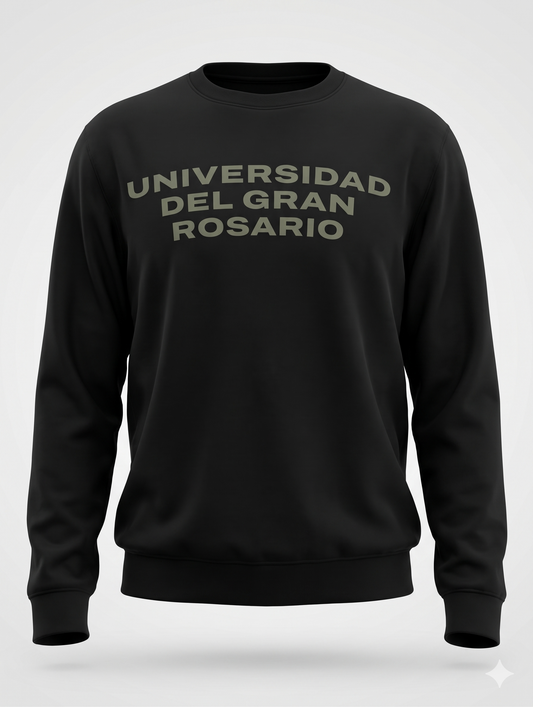 Buzo R sin capucha UNIV SANSERIF BOLD - Negro