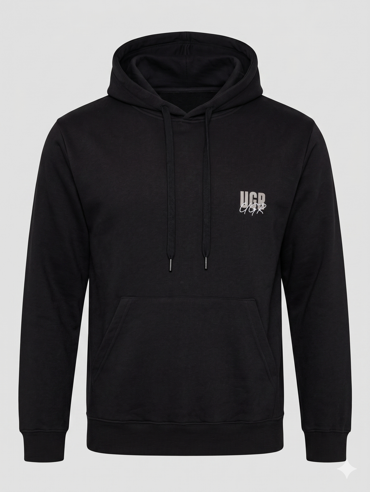 Buzo Canguro con capucha RAFT WHITE - NEGRO