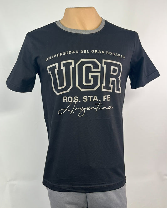 Remera UNIV. GRAY BLACK - NEGRO C/GRIS